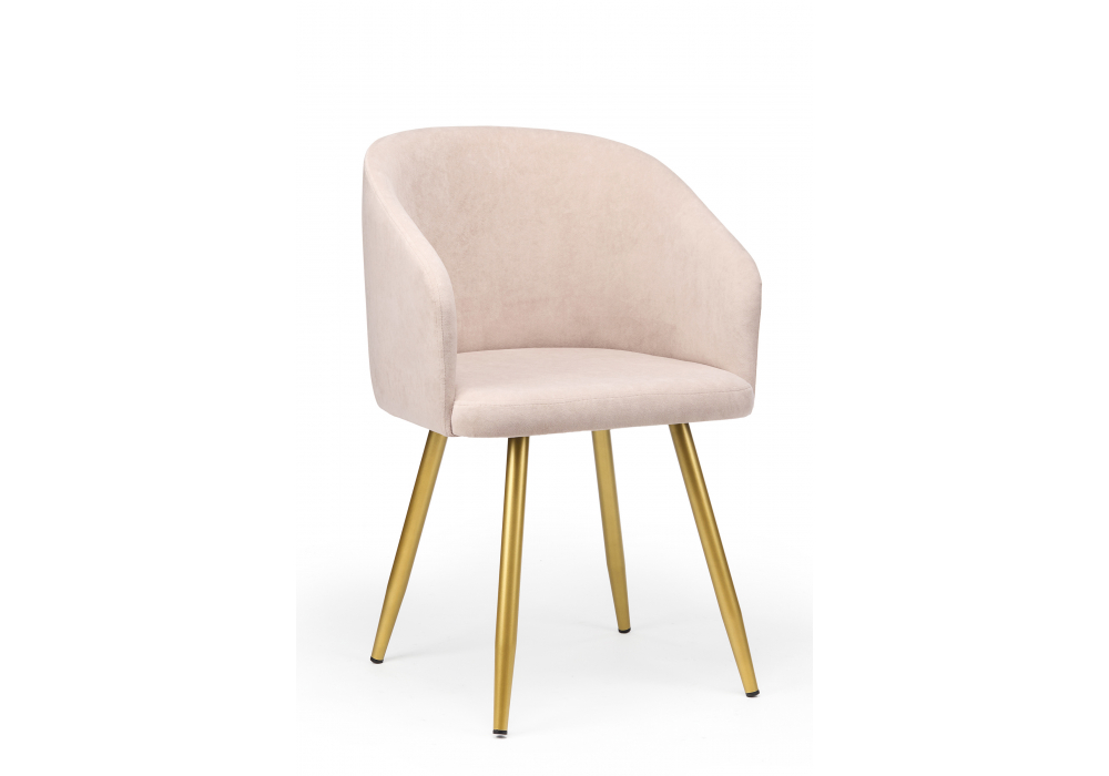 фото стул на металлокаркасе поворотный woodville монер 360 латте (glory 10) / золотой 632657 | 220svet.ru