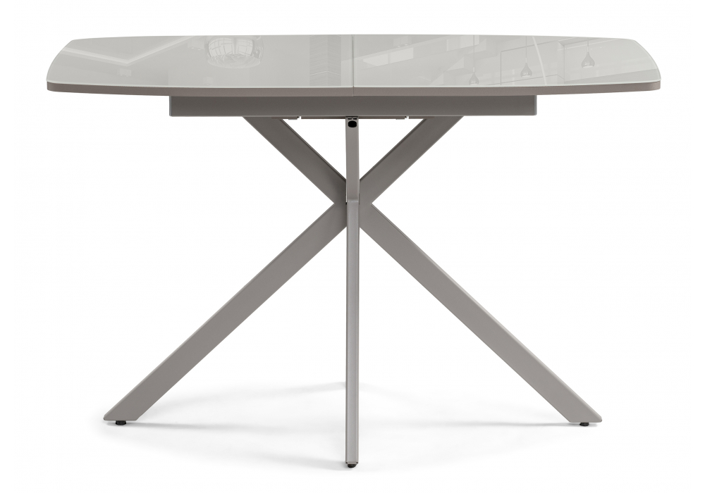 фото стол стеклянный раскладной woodville тамаса латте / капучино 584297 | 220svet.ru