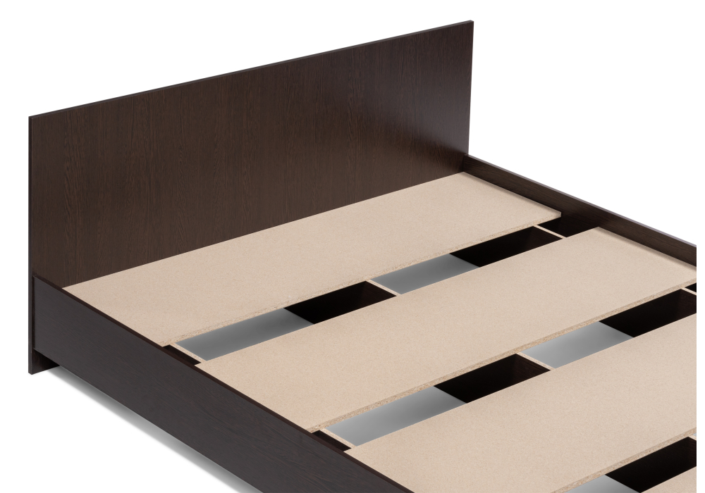 фото кровать woodville адайн 160х200 венге / венге 507385 | 220svet.ru