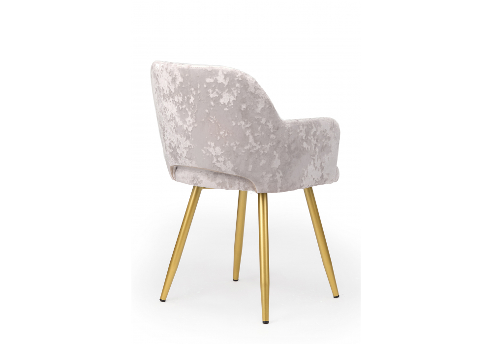 фото стул на металлокаркасе woodville эолин латте (simple 008) / золотой 631675 | 220svet.ru