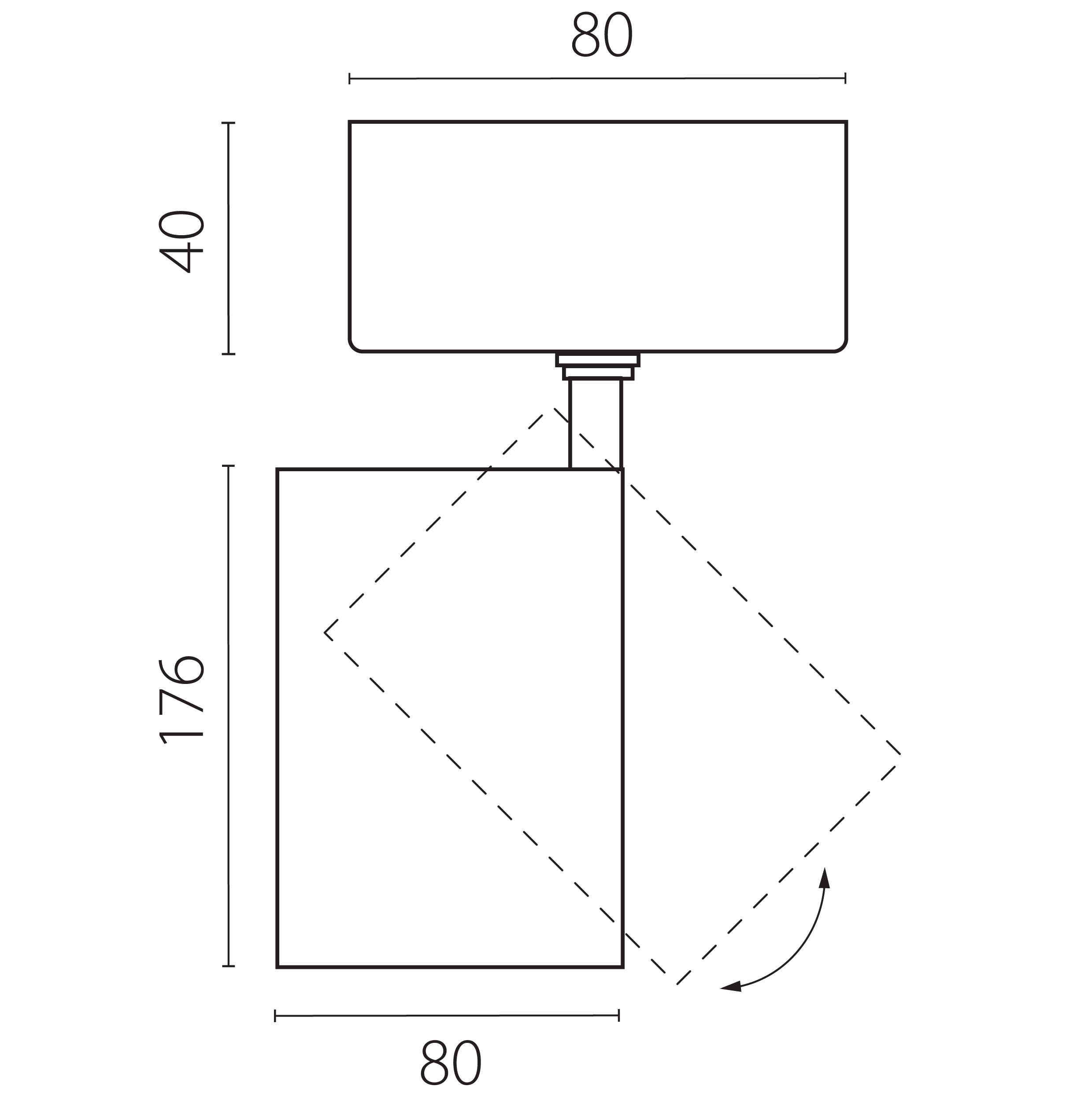 фото накладной светодиодный светильник lightstar canno pro c4306so | 220svet.ru