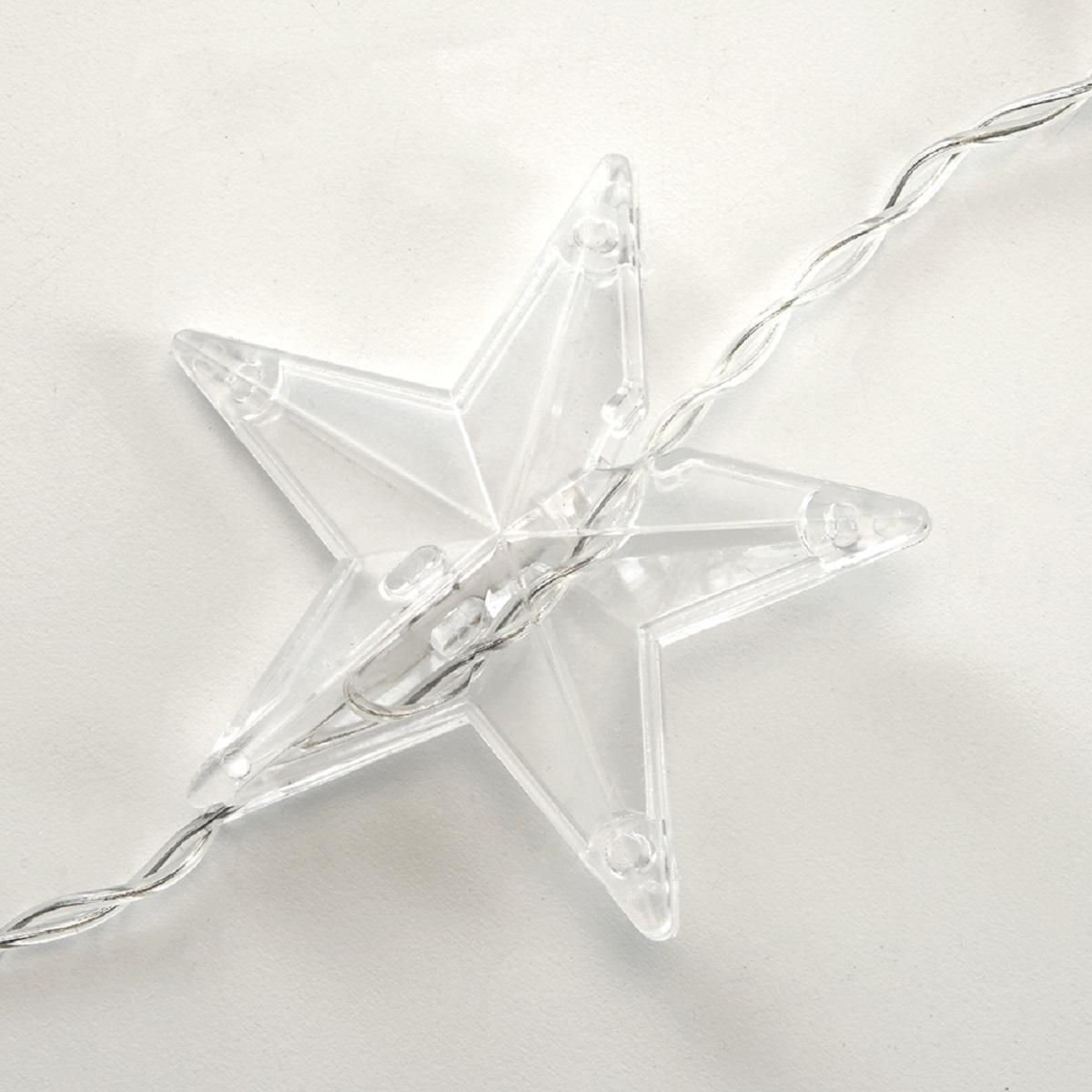 фото светодиодная гирлянда feron занавес звездочки 230v 2700k теплый белый 8 режимов cl25 48607 | 220svet.ru