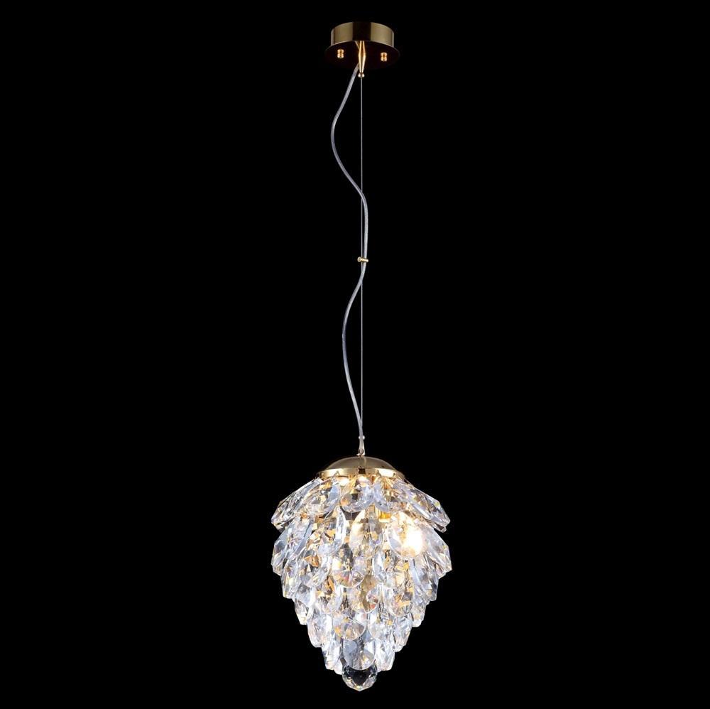 фото подвесной светильник crystal lux charme sp2 gold/transparent | 220svet.ru
