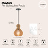 Миниатюра фото подвесной светильник maytoni roots mod192pl-01w1 | 220svet.ru