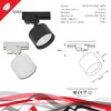 Миниатюра фото трековый однофазный светильник reluce 53006-9.3-001ld gx53 bk | 220svet.ru