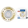 Миниатюра фото встраиваемый светильник fametto arno dls-a105 gu5.3 chrome/white+gold | 220svet.ru