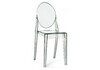Миниатюра фото пластиковый стул woodville victoria clear gray 15795 | 220svet.ru