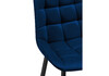 Миниатюра фото барный стул woodville алст велюр синий / черный 502119 | 220svet.ru
