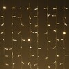 Миниатюра фото гирлянда занавес с колпачком 1x6м тепло-белый 220в 600 led, провод прозрачный пвх ip65 ltc pcl601cap-10-2ww | 220svet.ru