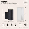 Миниатюра фото уличный настенный светильник maytoni bowery o574wl-01b | 220svet.ru