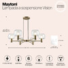 Миниатюра фото подвесная люстра maytoni vision mod411pl-06g | 220svet.ru