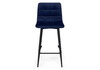 Миниатюра фото барный стул woodville чилли к синий / черный 533169 | 220svet.ru