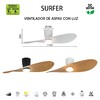 Миниатюра фото потолочная люстра-вентилятор mantra surfer 9474 | 220svet.ru
