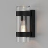 Миниатюра фото уличный настенный светильник elektrostandard falcon 35167/d черный a063452 | 220svet.ru