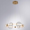 Миниатюра фото подвесной светодиодный светильник arte lamp crocus a2780lm-40pb | 220svet.ru