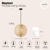 Миниатюра фото подвесной светильник maytoni roots mod197pl-01w | 220svet.ru