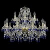 Миниатюра фото подвесная люстра bohemia ivele 1410/10+5/240 g v3001 | 220svet.ru
