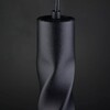 Миниатюра фото подвесной светодиодный светильник eurosvet scroll 50136/1 led черный | 220svet.ru