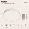 Миниатюра фото потолочный светодиодный светильник maytoni zon c032cl-l48w4k | 220svet.ru