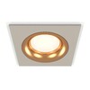 Миниатюра фото комплект встраиваемого светильника ambrella light techno spot xc7633005 sgr/pyg серый песок/золото желтое полированное (c7633, n7014) | 220svet.ru