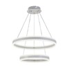 Миниатюра фото подвесная светодиодная люстра profit light 6036/2 wht | 220svet.ru