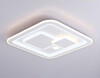 Миниатюра фото настенно-потолочный светодиодный светильник с пультом ду ambrella light acrylica fa7712 | 220svet.ru