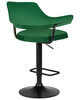 Миниатюра фото стул барный dobrin charly black lm-5019_blackbase-11754 зеленый | 220svet.ru