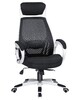 Миниатюра фото компьютерное кресло dobrin steven white lmr-109bl_white-2465 черное | 220svet.ru