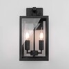 Миниатюра фото уличный настенный светильник elektrostandard candle 35150/d черный 4690389182464 | 220svet.ru