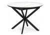 Миниатюра фото керамический стол раскладной woodville сигел белый / черный 592576 | 220svet.ru
