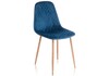 Миниатюра фото стул capri dark blue / wood | 220svet.ru