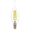 Миниатюра фото лампа светодиодная филаментная lightstar led filament е14 6w 4000k свеча на ветру прозрачная 933604 | 220svet.ru