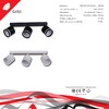 Миниатюра фото спот reluce 53001-9.5-003il spot light gx53 bk | 220svet.ru
