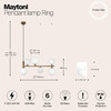 Миниатюра фото подвесной светильник maytoni ring mod013pl-06bs1 | 220svet.ru