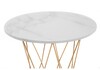 Миниатюра фото стол деревянный melan white / gold | 220svet.ru