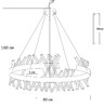 Миниатюра фото подвесная светодиодая люстра garda decor 62gdw-913-800r | 220svet.ru
