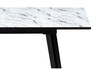 Миниатюра фото стол стеклянный woodville агни 110(140)х68х76 мрамор белый / черный матовый 528558 | 220svet.ru