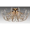 Миниатюра фото потолочная люстра crystal lux imperia pl6 gold/amber | 220svet.ru