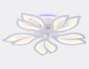 Миниатюра фото потолочная светодиодная люстра ambrella light original fa543 | 220svet.ru