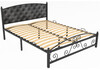 Миниатюра фото двуспальная кровать woodville борнео черная 482045 180х200  | 220svet.ru
