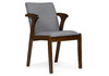Миниатюра фото стул деревянный woodville artis cappuccino / grey 15414 | 220svet.ru