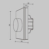 Миниатюра фото роторная панель управления rf двухканальное 12-48vdc mix maytoni union 711026 | 220svet.ru