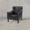 Миниатюра фото кресло roomers c0175-1d/black #b76 | 220svet.ru