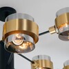 Миниатюра фото потолочная люстра eurosvet 70127/8 черный/дымчатый | 220svet.ru