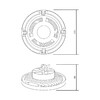 Миниатюра фото подвесной светодиодный светильник gauss ufo 821536320 | 220svet.ru