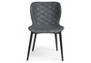 Миниатюра фото стул на металлокаркасе woodville катабучи ткань kiprus 12 / черный глянец 528501 | 220svet.ru