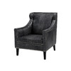 Миниатюра фото кресло roomers c0175-1d/black #b76 | 220svet.ru