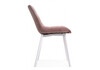 Миниатюра фото стул на металлокаркасе woodville челси розовый велюр/ белый 540505 | 220svet.ru