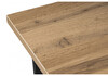 Миниатюра фото стол деревянный woodville лота лофт 120 25 мм дуб вотан / матовый черный 489609 | 220svet.ru