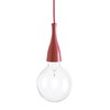 Миниатюра фото подвесной светильник ideal lux minimal sp1 rosso | 220svet.ru